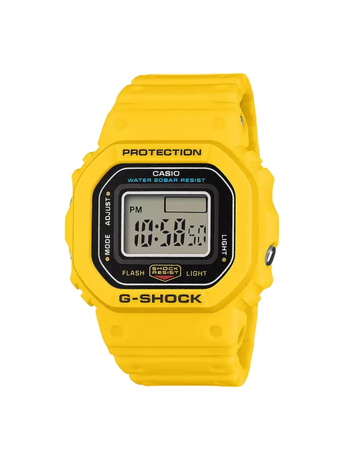 Нано-кольцо Casio G-SHOCK DWN-5600 «Желтое» — изображение 1 из 5, оттенок желтый
