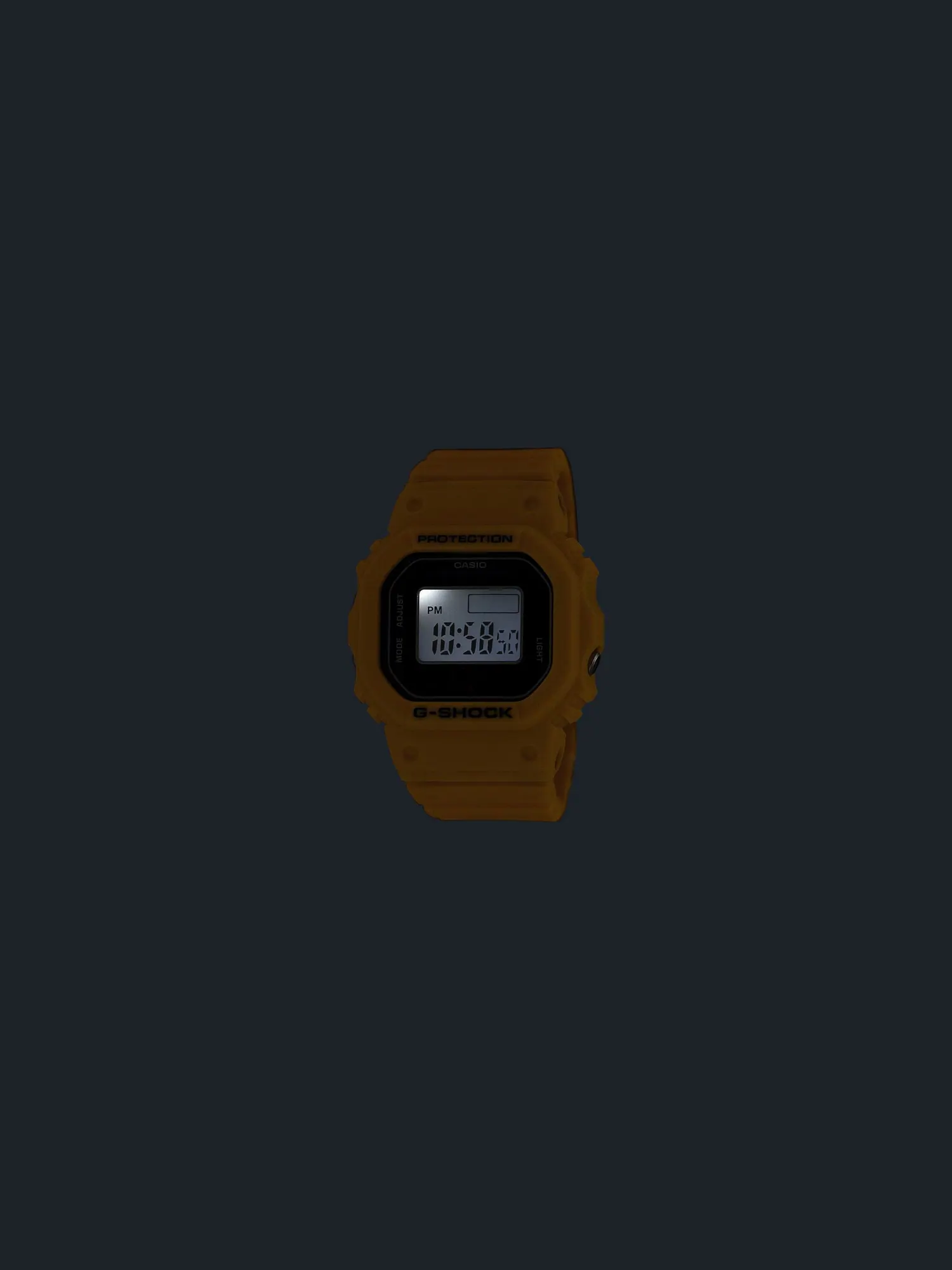 Нано-кольцо Casio G-SHOCK DWN-5600 «Желтое» — изображение 5 из 5, оттенок желтый
