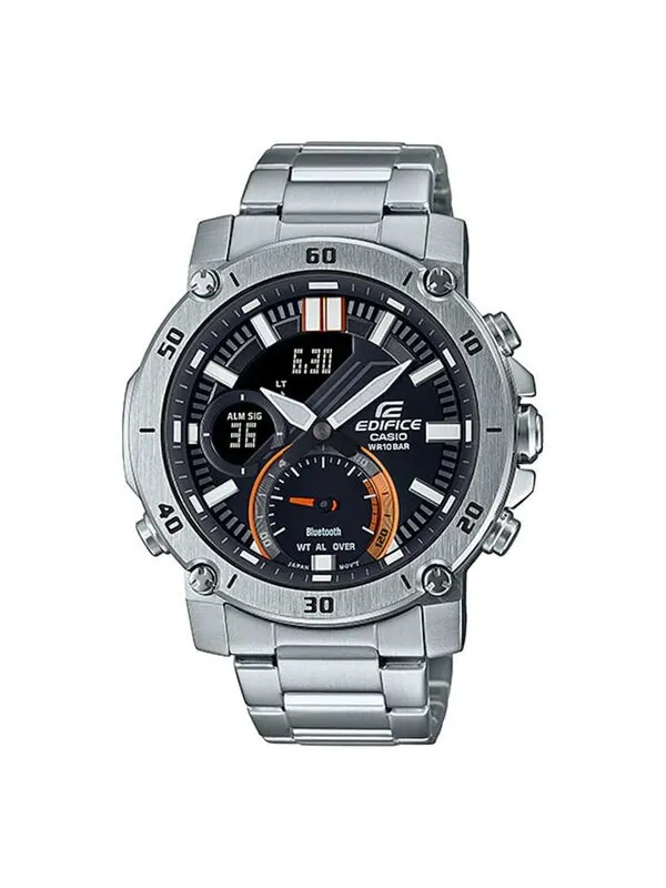 Часы Casio Analog-Digital Watch 'Silver Black' — изображение 1 из 4, оттенок серебристый