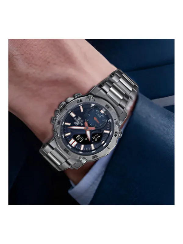 Часы Casio Edifice Limited Edition Analog-Digital Watch 'Grey Metallic Blue' — изображение 1 из 1, оттенок черный