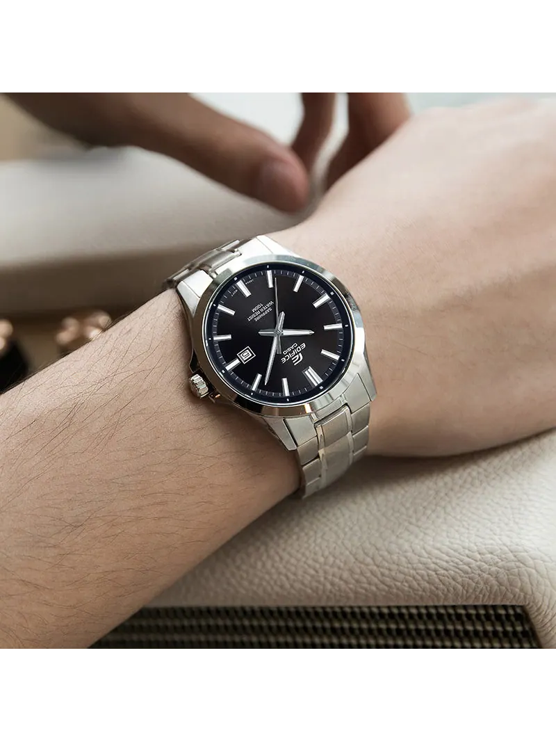 Часы CASIO Men's EDIFICE /Black Mens Silver Analog — изображение 3 из 3, оттенок серебряный