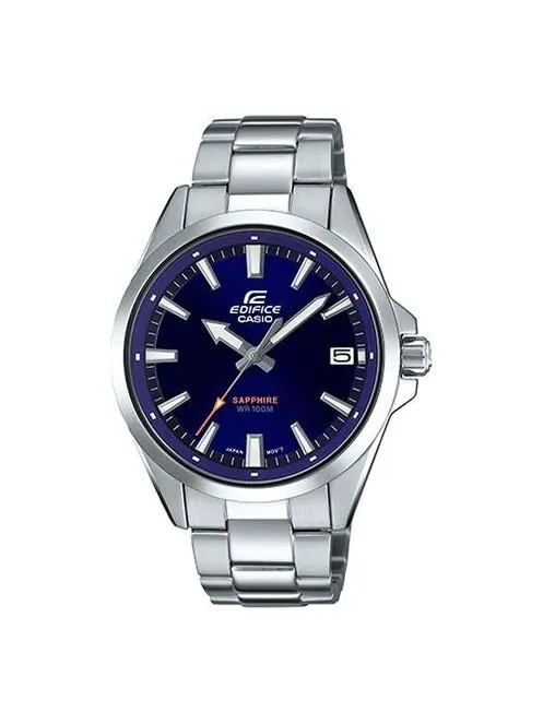 Часы CASIO Waterproof EDIFICE Sapphire Crystal Mens Blue Analog — изображение 1 из 4, оттенок синий