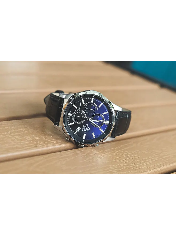 Часы CASIO Quartz Waterproof Sapphire Crystal EDIFICE Mens Blue Analog — изображение 6 из 8, оттенок синий