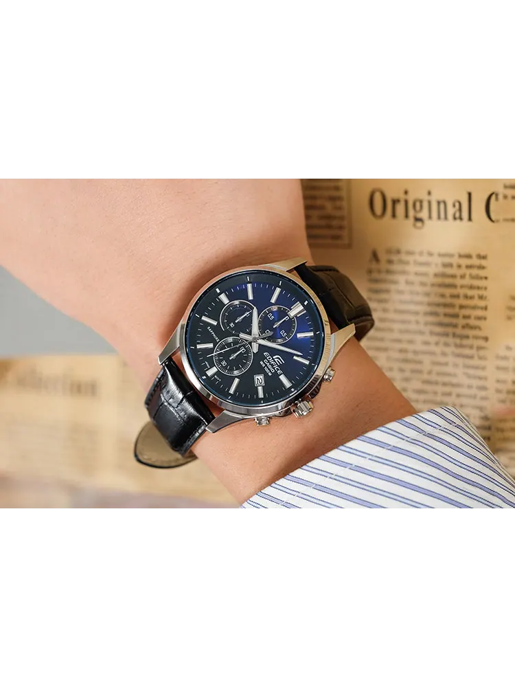Часы CASIO Quartz Waterproof Sapphire Crystal EDIFICE Mens Blue Analog — изображение 7 из 8, оттенок синий