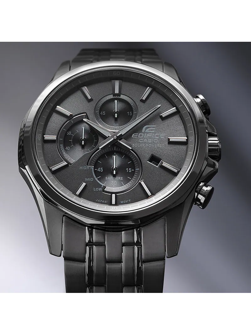 Часы CASIO EDIFICE Series Vintage Sportses Men s Quartz Waterproof Mens Black Analog — изображение 2 из 3, оттенок черный