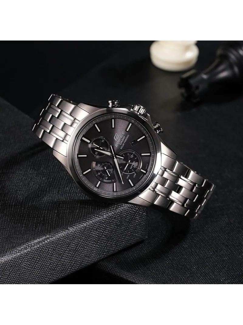 Часы CASIO EDIFICE Series Vintage Sportses Men s Quartz Waterproof Mens Black Analog — изображение 3 из 3, оттенок черный
