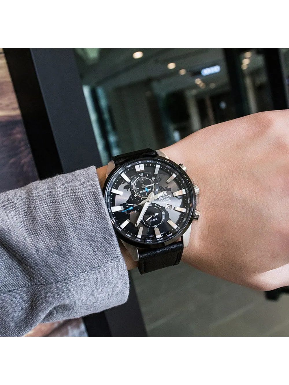 Часы Casio Edifice, арт. EFR-303L-1A — изображение 7 из 7, оттенок черный