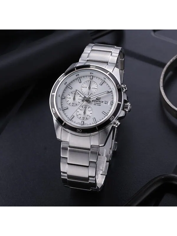 Часы Casio Edifice, арт. EFR-526D-7AV — изображение 4 из 4, оттенок серебряный