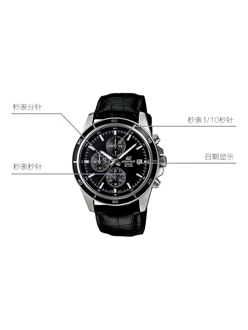Часы Casio Edifice, арт.EFR-526L-1AV — изображение 3 из 9, оттенок черный