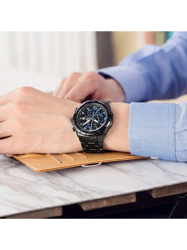 Часы CASIO Waterproof EDIFICE Limited Edition Mens Black/Blue Analog — изображение 2 из 3, оттенок черный/синий