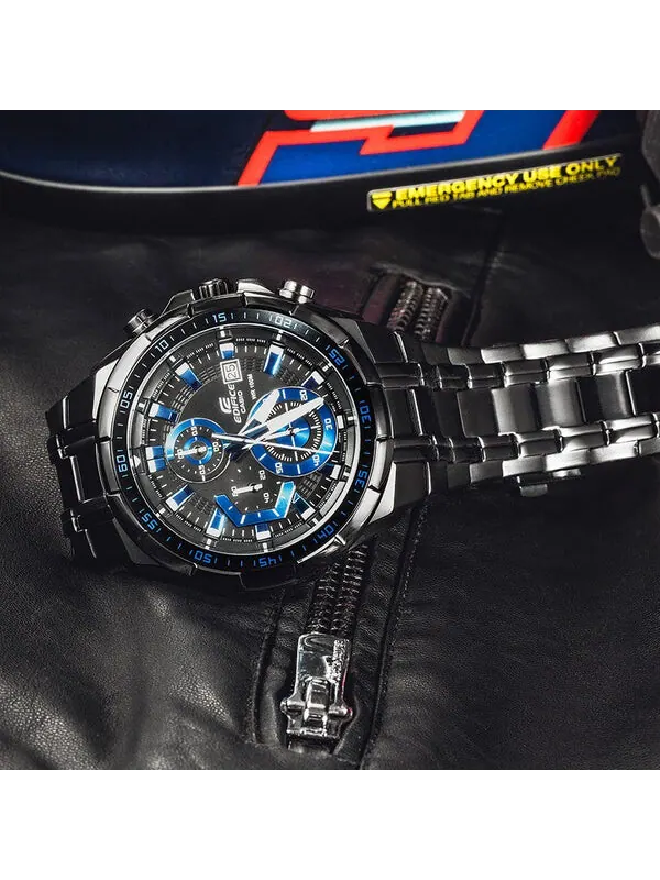 Часы CASIO Waterproof EDIFICE Limited Edition Mens Black/Blue Analog — изображение 3 из 3, оттенок черный/синий
