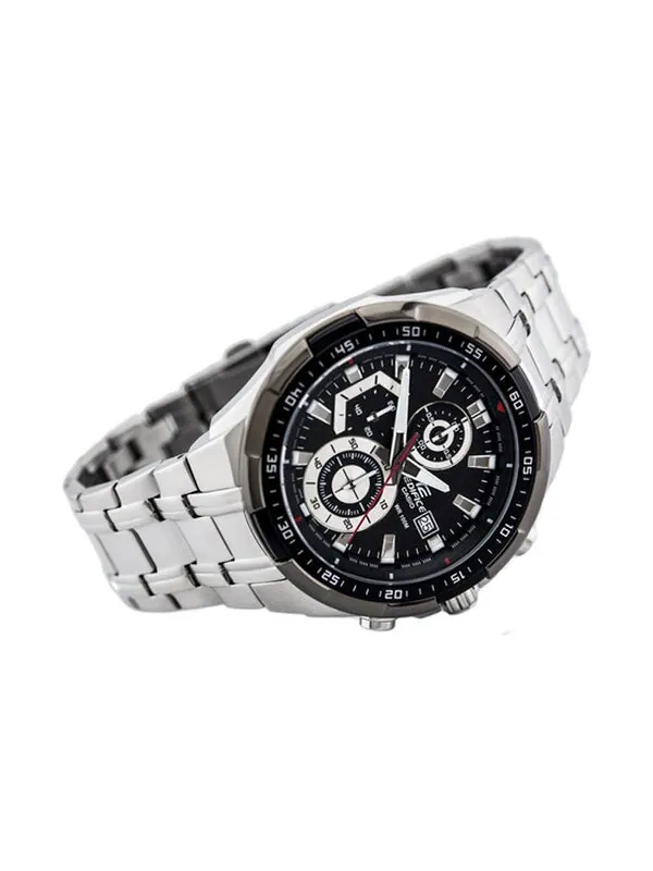 Часы CASIO EDIFICE Waterproof Stainless Steel Strap Mens Black Analog — изображение 2 из 4, оттенок черный