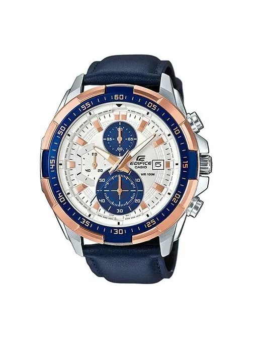 Часы CASIO EDIFICE Waterproof Sports Shockproof Mens Blue Analog — изображение 1 из 4, оттенок синий