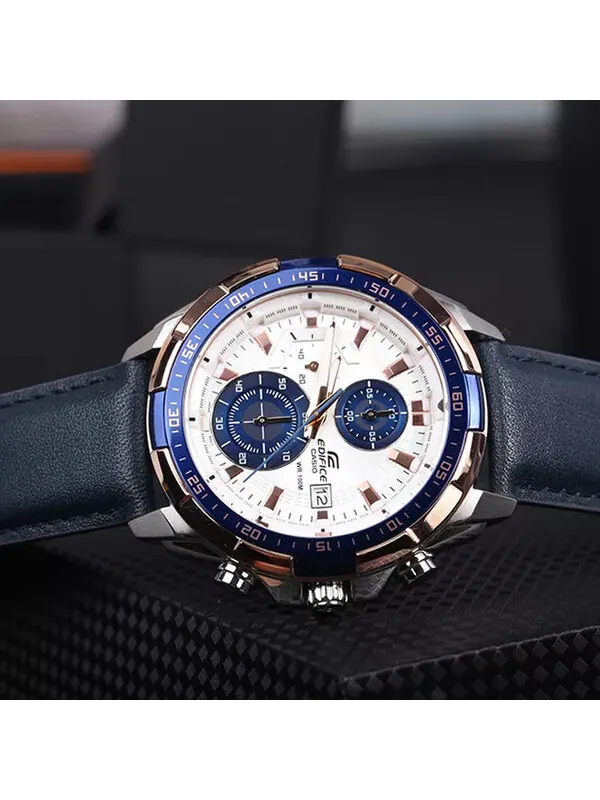 Часы CASIO EDIFICE Waterproof Sports Shockproof Mens Blue Analog — изображение 4 из 4, оттенок синий