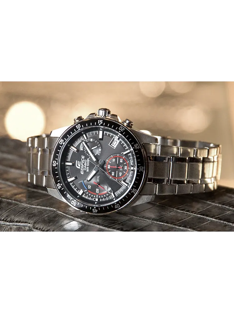 Часы Casio Edifice Standard Chronograph, арт.EFV-540D-1AVUPR, серебро/черный — изображение 3 из 11