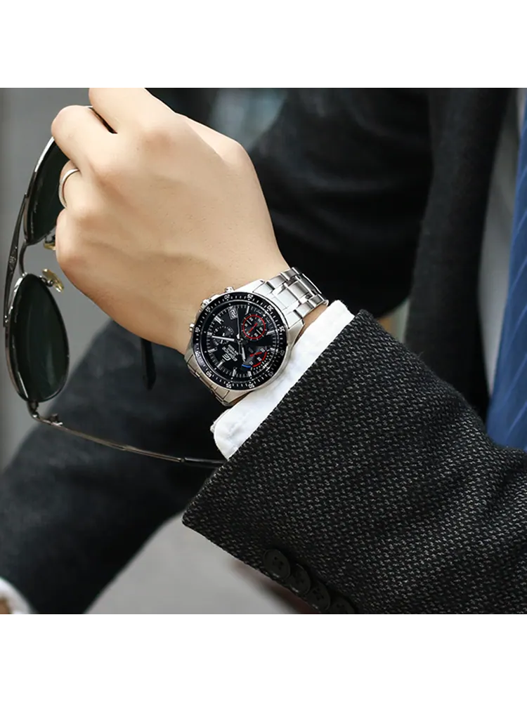 Часы Casio Edifice Standard Chronograph, арт.EFV-540D-1AVUPR, серебро/черный — изображение 7 из 11
