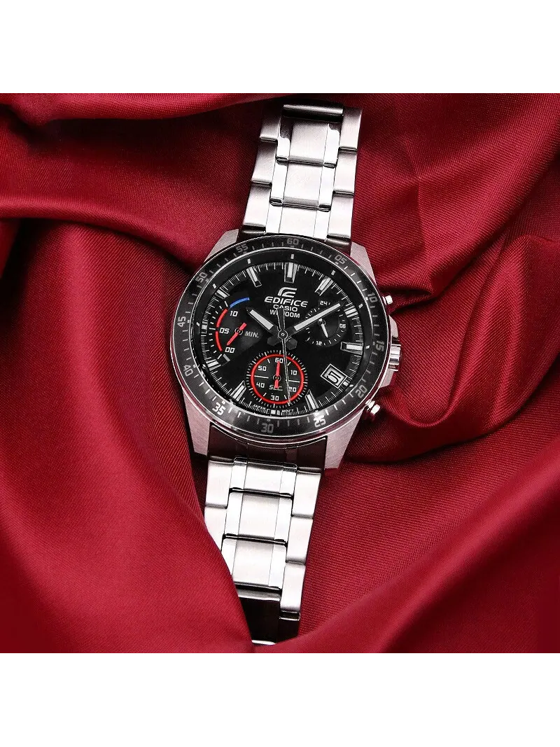 Часы Casio Edifice Standard Chronograph, арт.EFV-540D-1AVUPR, серебро/черный — изображение 9 из 11