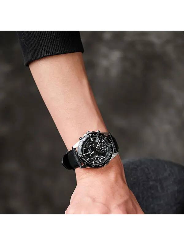 Часы CASIO EDIFICE Waterproof Men Mens Black Analog — изображение 4 из 4, оттенок черный