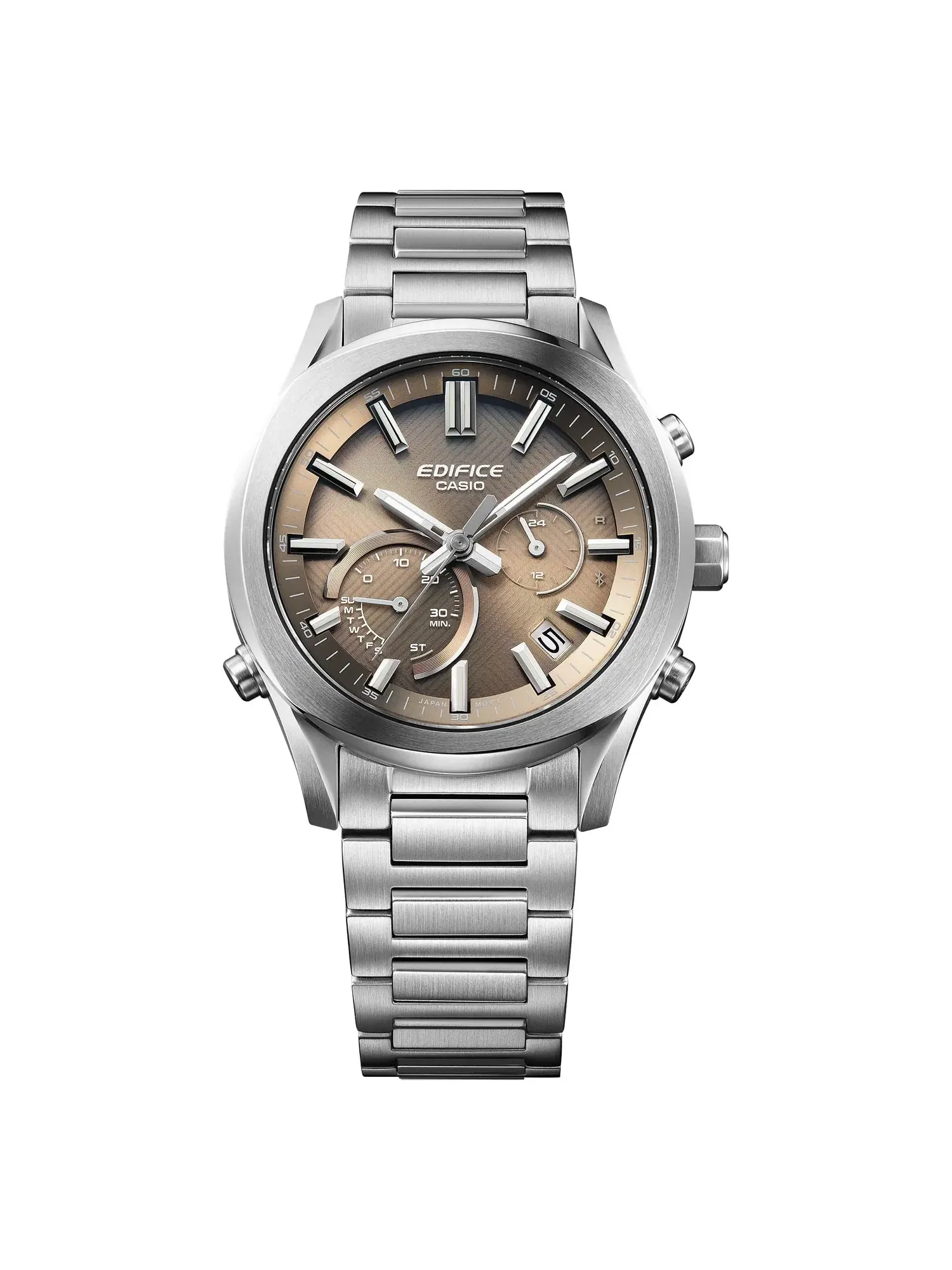 Часы CASIO Edifice EQB-1300 Series 'Silver Brown' EQB-1300D-5A — изображение 2 из 2, оттенок серебряный