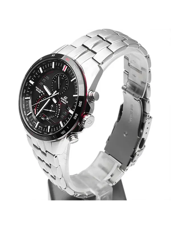 Часы CASIO EDIFICE Solar Powered Mens Black Analog — изображение 2 из 3, оттенок черный