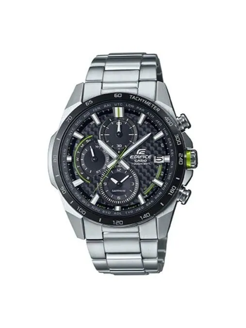 Часы Casio Edifice Waterproof Analog Watch 'Silver Black' — изображение 1 из 4, оттенок черный