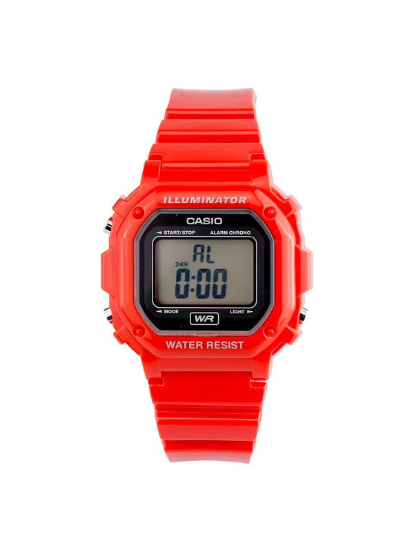 Часы CASIO Small Cube Quartz 50m Waterproof Strap Mineral Glass Lens Resin Strap Watch Red Digital — изображение 1 из 4