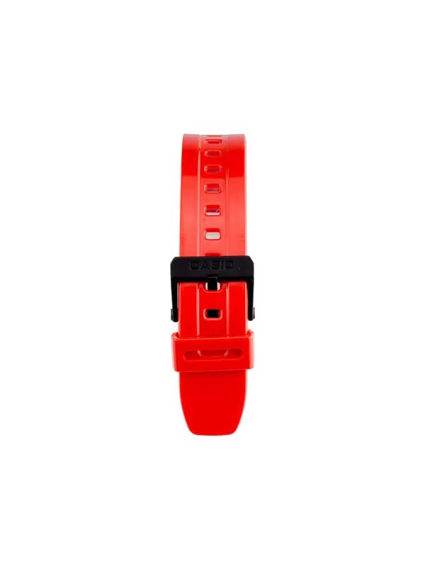 Часы CASIO Small Cube Quartz 50m Waterproof Strap Mineral Glass Lens Resin Strap Watch Red Digital — изображение 3 из 4