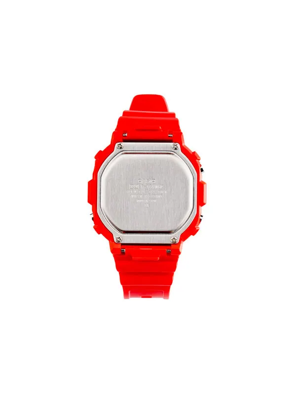 Часы CASIO Small Cube Quartz 50m Waterproof Strap Mineral Glass Lens Resin Strap Watch Red Digital — изображение 4 из 4