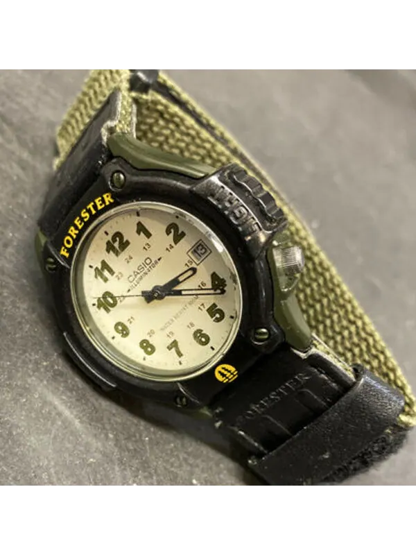Часы Casio Forester Analog Watch 'Black White Yellow' — изображение 4 из 4, оттенок черный