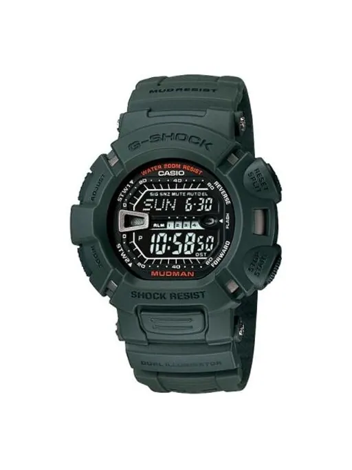Часы CASIO G-Shock Mudman 'Green' — изображение 1 из 4, оттенок черный