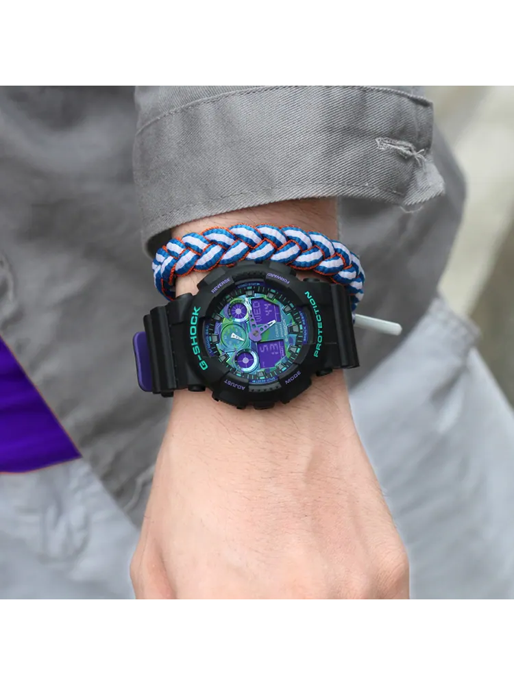 Часы Casio G-Shock GA-100 — изображение 5 из 6, оттенок черный/зеленый