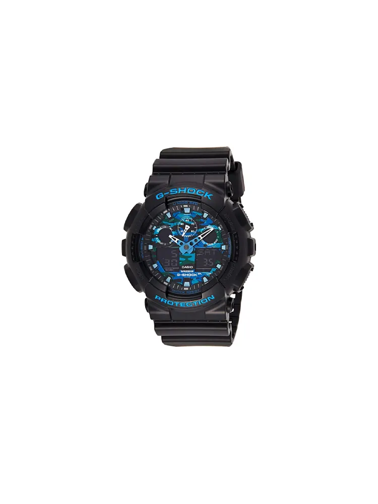 Casio G-Shock Аналогово-цифровые часы 'Черно-синие' — изображение 10 из 10, оттенок черный синий
