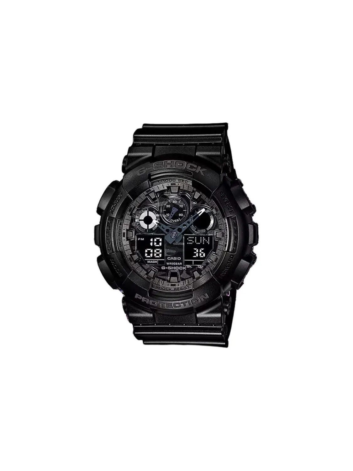 Часы Casio G-Shock Analog-Digital GA-100 Series, арт. GA-100CF-1A — изображение 1 из 6, оттенок черный