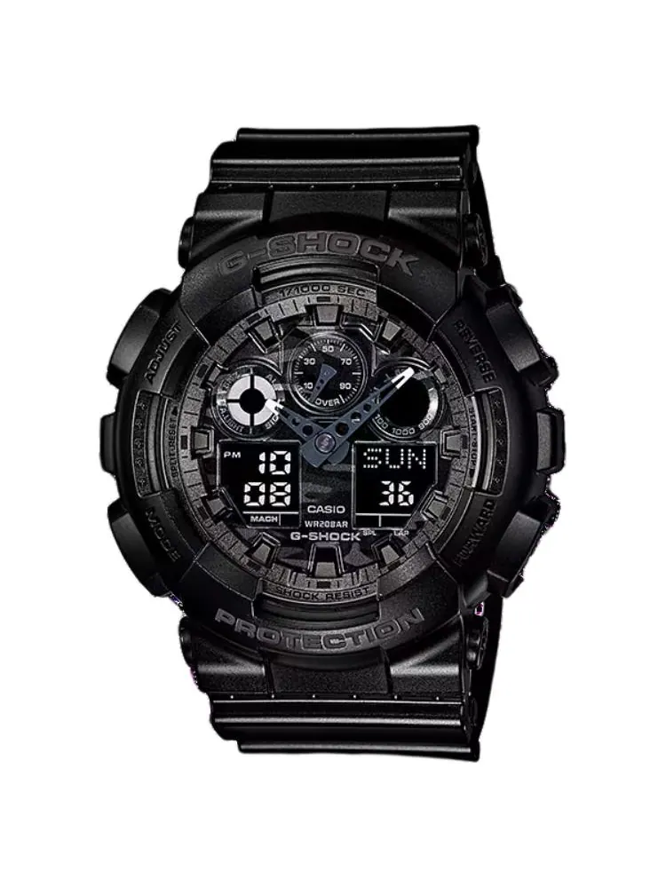 Часы Casio G-Shock Analog-Digital GA-100 Series, арт. GA-100CF-1A — изображение 2 из 6, оттенок черный