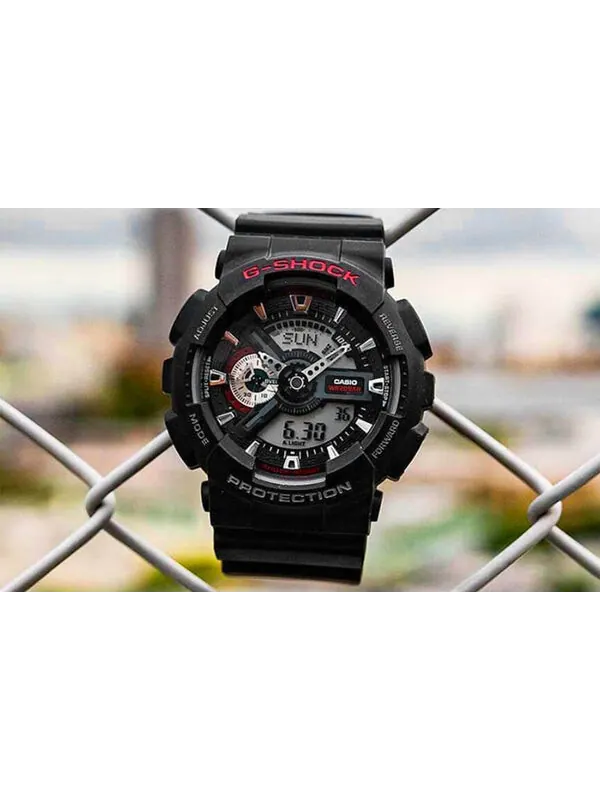 Часы CASIO G-Shock Analog-Digital 'Black' — изображение 4 из 4, оттенок черный