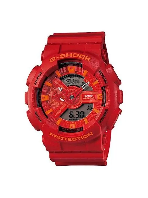 Часы CASIO G-Shock Analog-Digital 'Red' — изображение 1 из 4, оттенок красный