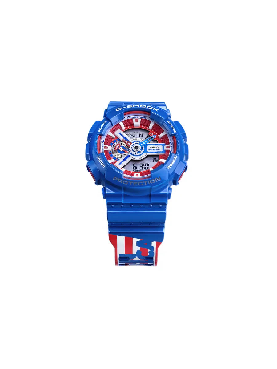 Часы CASIO G-Shock Analog-Digital 'Blue' — изображение 2 из 5, оттенок синий