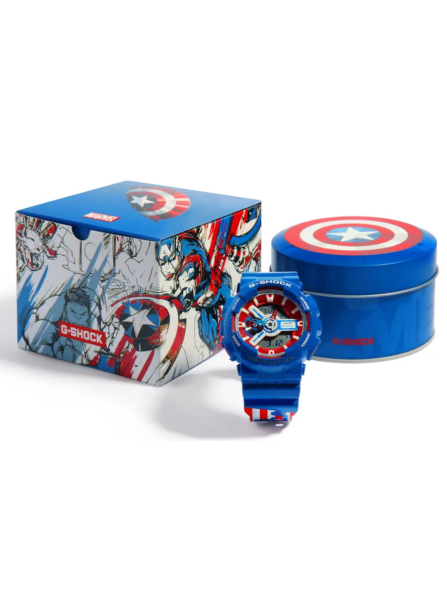 Часы CASIO G-Shock Analog-Digital 'Blue' — изображение 4 из 5, оттенок синий