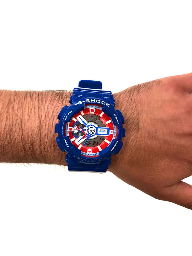 Часы CASIO G-Shock Analog-Digital 'Blue' — изображение 5 из 5, оттенок синий