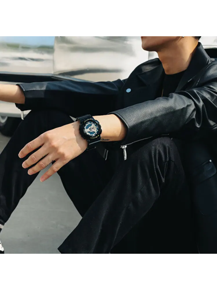 Casio G-Shock Аналогово-цифровые часы 'Черное золото' — изображение 6 из 6, оттенок черный золотистый