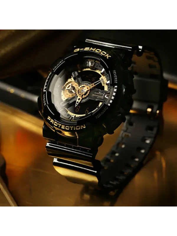 Часы CASIO G-Shock Analog-Digital 'Black Gold' — изображение 3 из 4, оттенок черный/золотистый