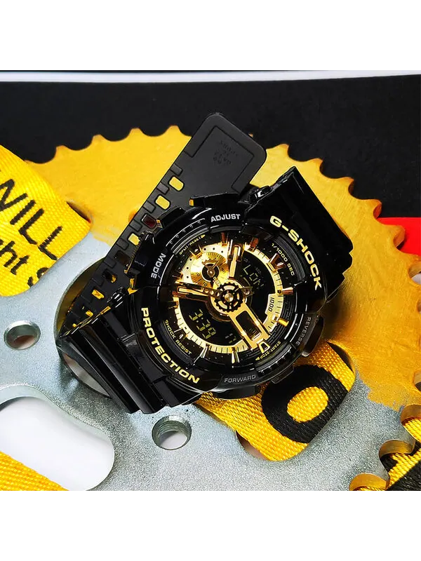 Часы CASIO G-Shock Analog-Digital 'Black Gold' — изображение 2 из 4, оттенок золотистый