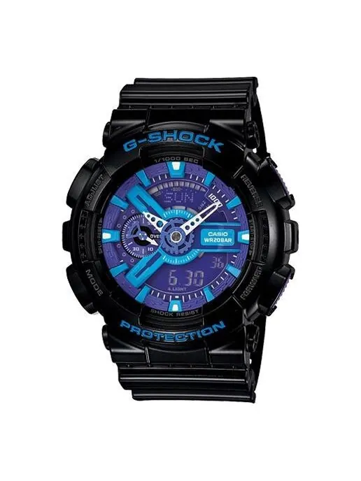 Часы CASIO G-Shock Analog-Digital 'Black Blue' — изображение 1 из 4, оттенок сине-черный