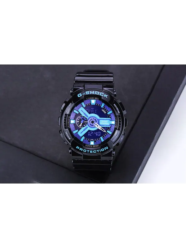 Часы CASIO G-Shock Analog-Digital 'Black Blue' — изображение 3 из 4, оттенок сине-черный