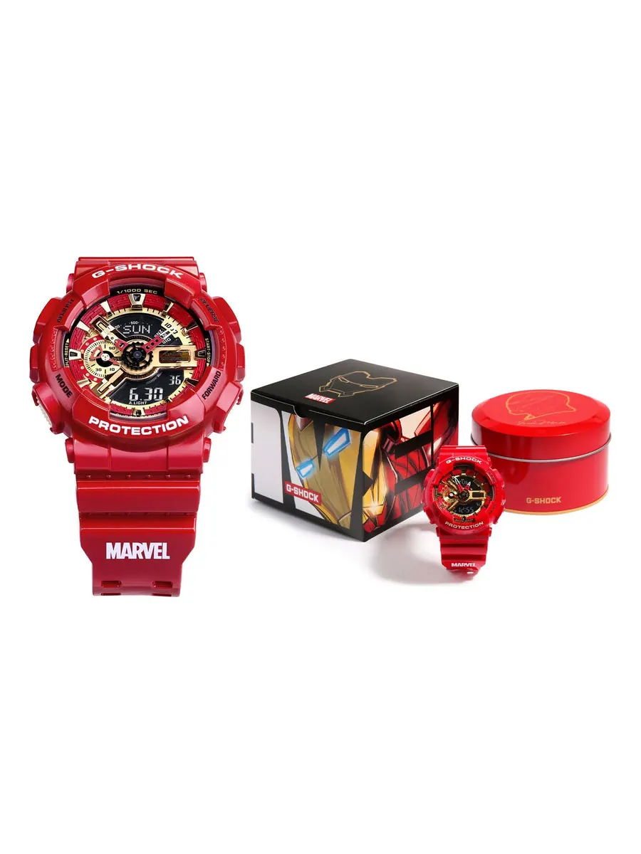 Часы CASIO G-Shock Analog-Digital 'Red' — изображение 1 из 5, оттенок красный