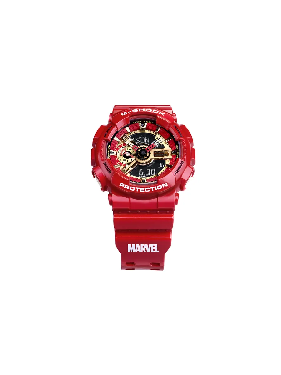 Часы CASIO G-Shock Analog-Digital 'Red' — изображение 2 из 5, оттенок красный