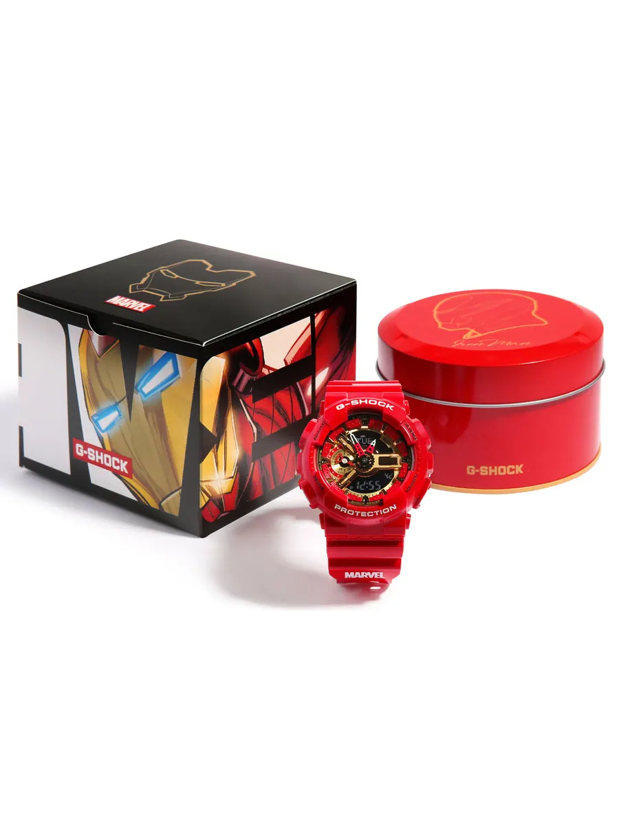 Часы CASIO G-Shock Analog-Digital 'Red' — изображение 4 из 5, оттенок красный