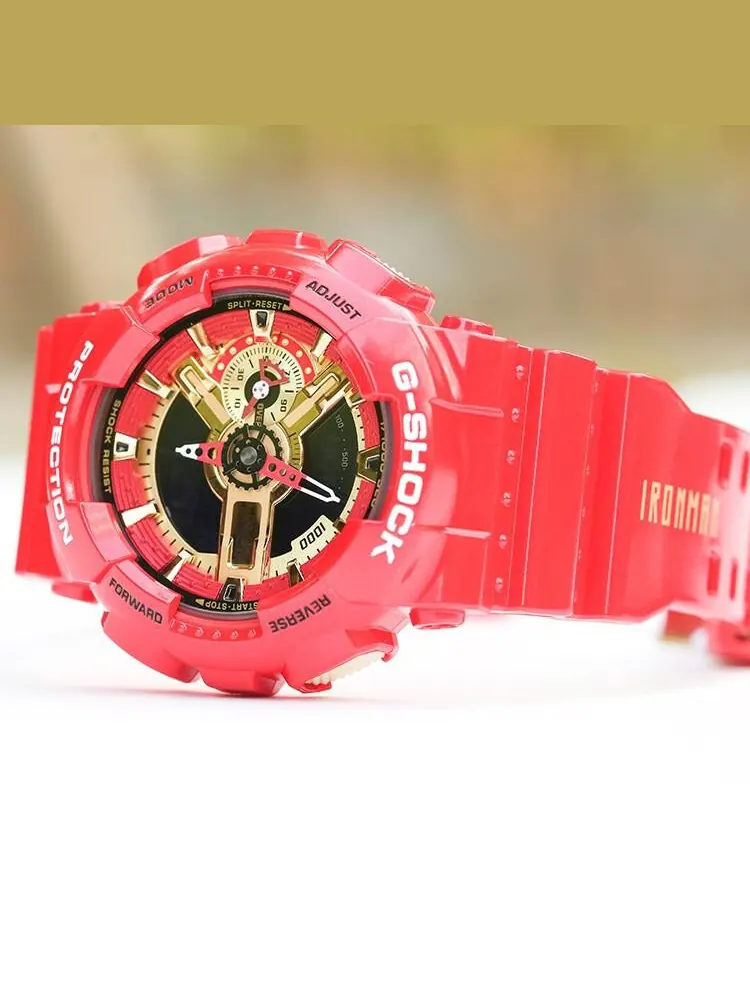 Часы CASIO G-Shock Analog-Digital 'Red' — изображение 5 из 5, оттенок красный
