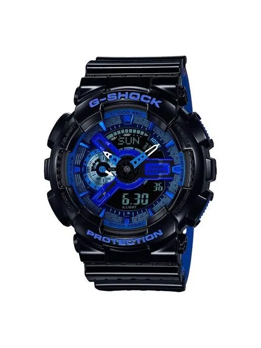 Часы CASIO G-Shock Analog-Digital 'Black Blue' — изображение 1 из 4, оттенок сине-черный