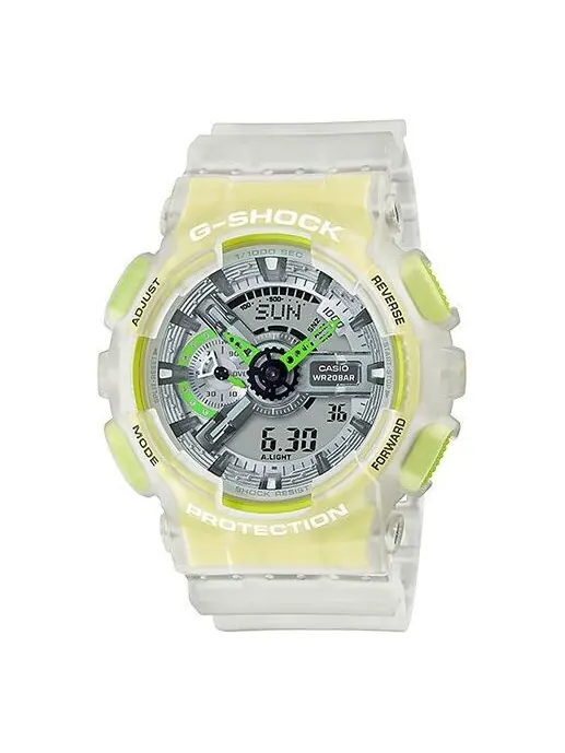 Часы CASIO G-Shock Analog-Digital 'White' — изображение 1 из 4, оттенок кремово-желтый